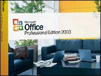 Microsoft Office software box, Microsoft
