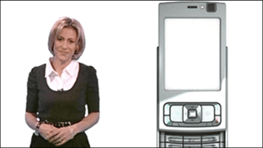 Emily Maitlis and mobile phone