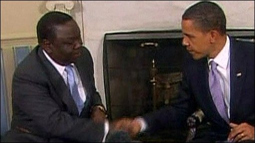 Obama meets Tsvangirai in Washington