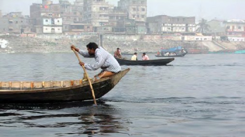 River scene in Bangladesh. [State Department photo]