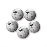 Wikipedia Globe Buttons (5 pack)