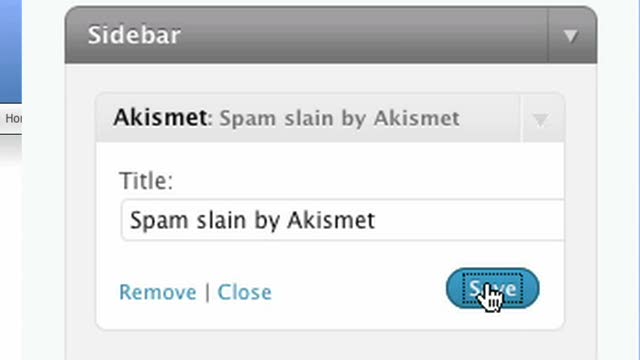 The Akismet Widget for WordPress.com