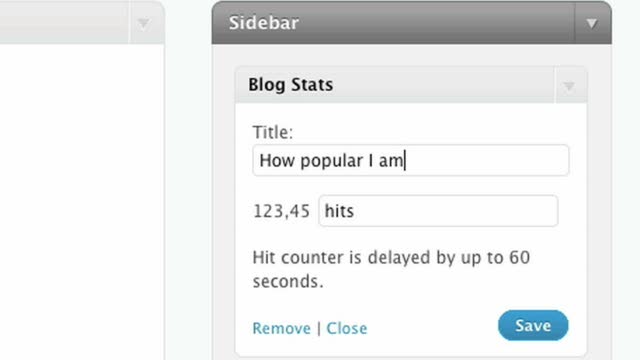 The Blog Stats Widget for WordPress.com