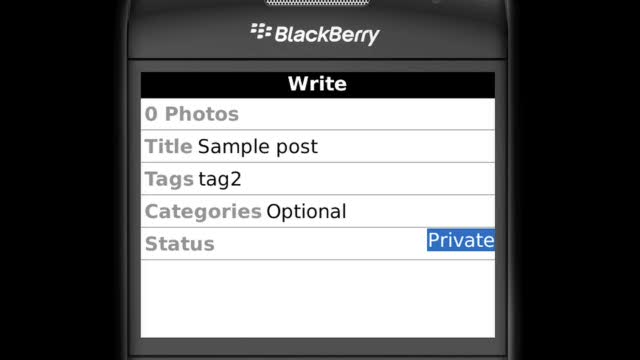 Introducing WordPress for BlackBerry (beta)