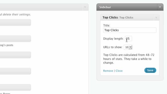 The Top Clicks Widget for WordPress.com