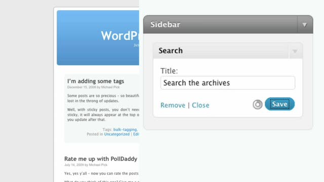 The Search Widget for WordPress