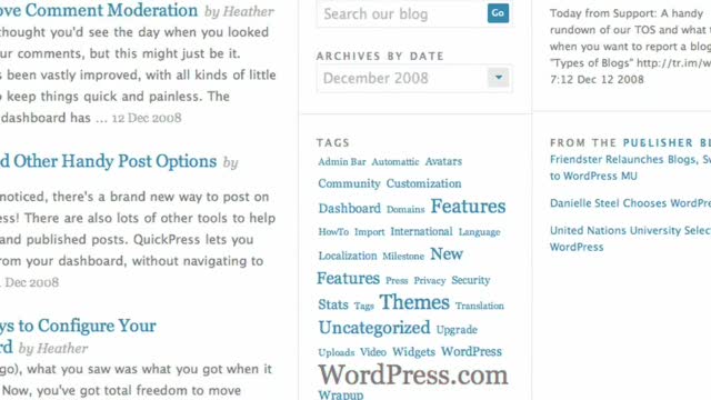 The RSS widget (pre-August 2009)