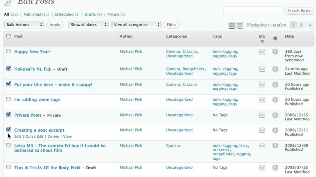 Adding & managing categories after the fact