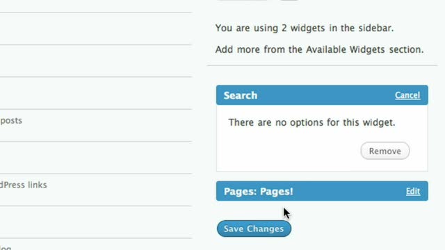 The Search Box widget (pre-August 2009)