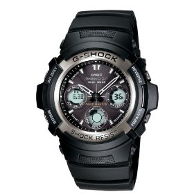 Casio Men's G-Shock Multi-Band Solar Atomic Analog Watch #AWG100-1A