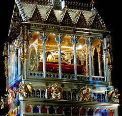 The reliquary containing "The Holy Right", or the hand of St. Stephen