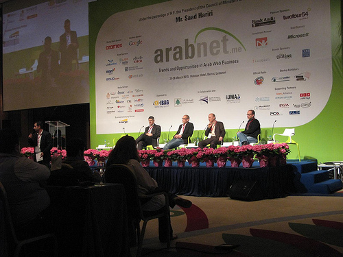 Arab Net panelists strip in solidarity with Johnny Bravo