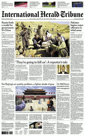 IHT Asia Front Page