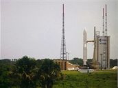 Raketa Ariane se satelitem Astra 3B krtce ped odloenm startu (MMS)