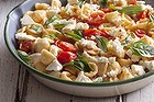 Ricotta and tomato pasta.