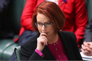 Prime Minister Julia Gillard during question time at Parliament House Canberra on Thursday 20 June 2013. Photo: Andrew Meares