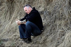 Kyle Tyrrell at his home beach Torquay. He is an Iraq Army Veteran and suffers from PTSD.