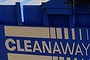 Off the roads: Cleanaway trucks.