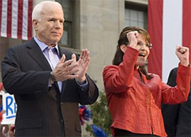 McCain So Scared of Losing Senate Seat, He’s Campaigning With Sarah Palin