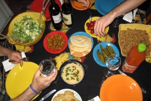 The author's Israeli Independence Day meal turned into Dishes Without Borders.