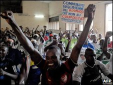 Anti-Tandja Niger expats in Ivory Coast, July 2009