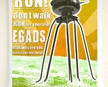 Egads man run - 8x10 Poster Print