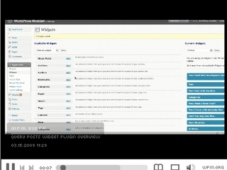 Using the Query Posts Widget Plugin - Video Overview Tutorial