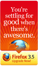 You're settling for good when there's awesome.  Upgrade to Firefox 3.5!