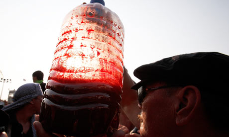 Thai protesters make their point in blood