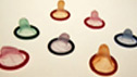 Sexual health (Multi-coloured condoms)