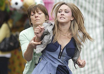 EastEnders (Gillian Wright as Jean Slater and Lacey Turner as Stacey Branning)