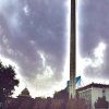 LAHORE: Clouds hover over City on Sunday evening.  Staff photo by Ejaz Lahori