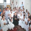 LAHORE: Dr Babar Awan offers fateha for the departed soul of religious scholar Dr Israr Ahmad.APP