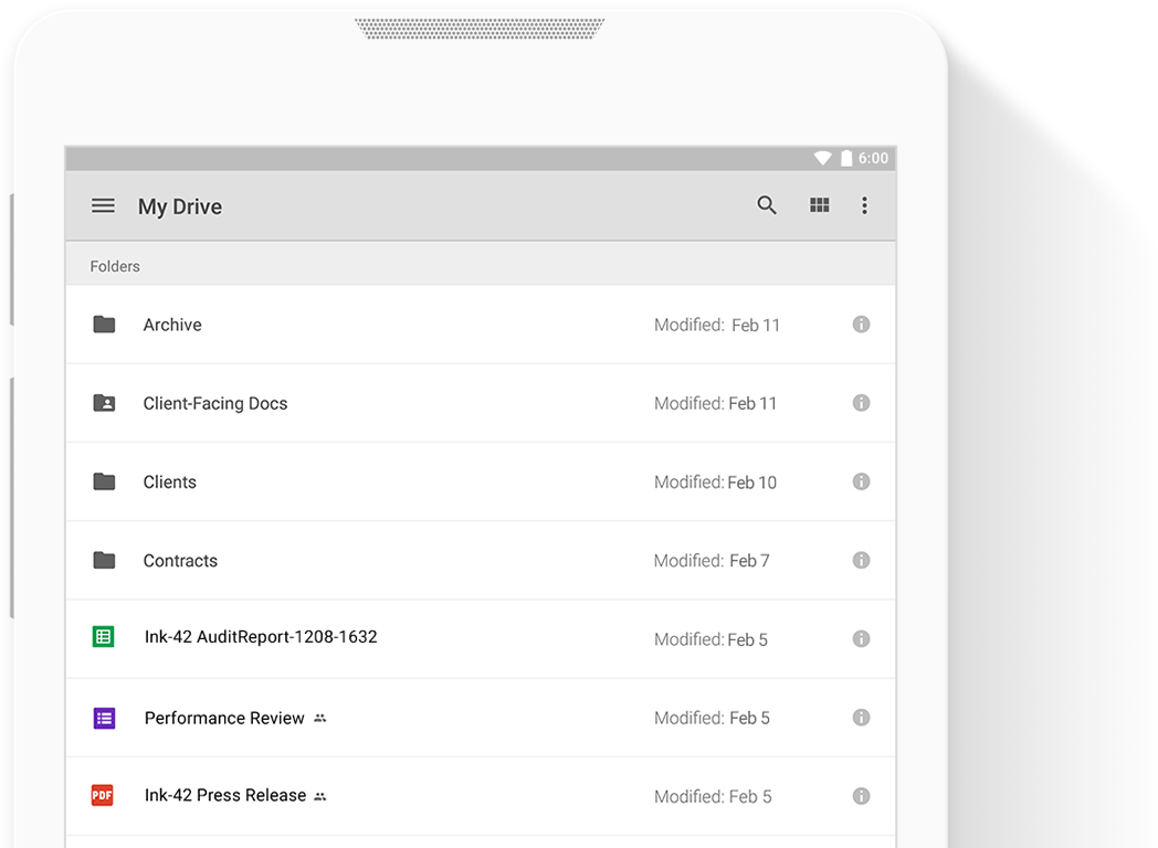 drive product screenshot