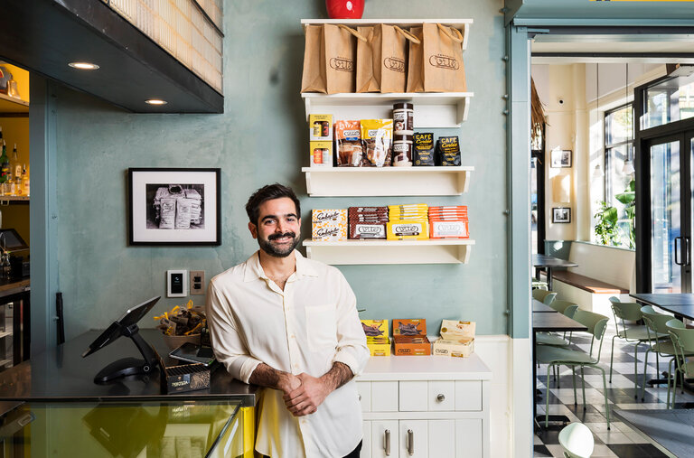 Carlos Cortés, the creative director of a 92-year-old family-owned chocolate company in Puerto Rico, in the new Chocobar Cortés location in the Bronx.