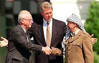 Arafat was delighted to shake the hands of so many stupid leaders, both Israeli AND American.