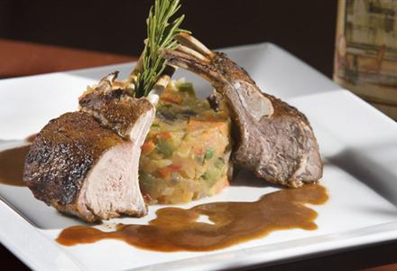 A taste of Chile: Savoury roast rack of lamb with vegetables, rosemary jus and cumin by Chef Hector Diaz of Mambo Restaurant on Clarence St.