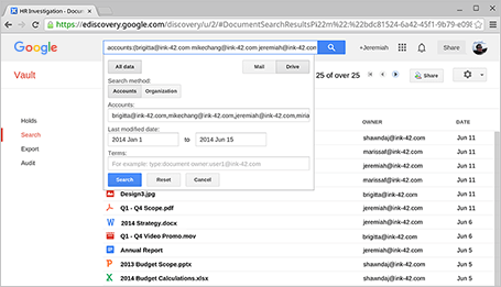 Google eDiscovery