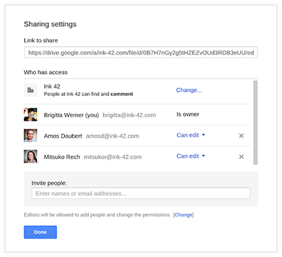 Google Drive for Work – Beispiel für Freigabe und Zusammenarbeit