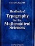 Handbook of typography for the mathematical sciences