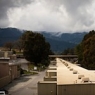 A view looking west down SLAC's two-mile-long linear accelerator, 2/29/2012.