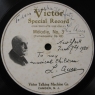 Privately produced Leopold Auer recording, signed by the artist on June 7, 1920.