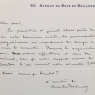 Letter from Debussy to G. Moureg, 1919