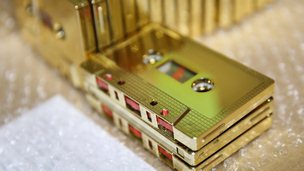 Gold cassette tapes