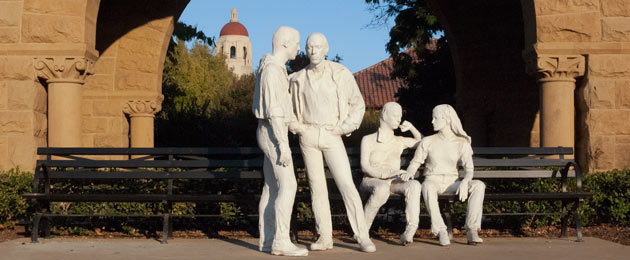 George Segal's 'Gay Liberation' sculpture at Stanford