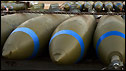 Bombs waiting to be loaded on to a US B52