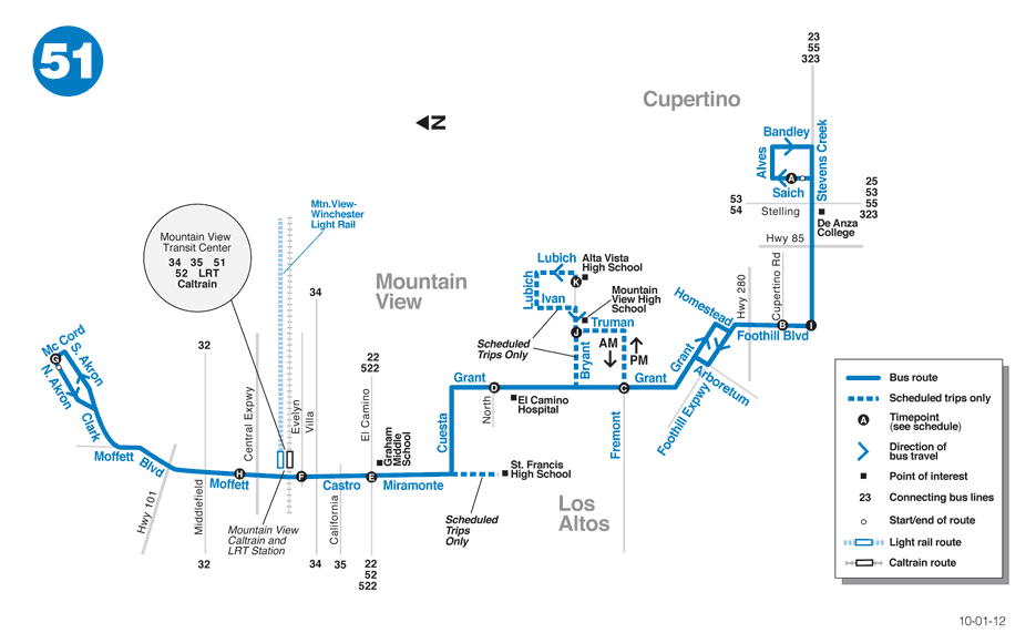 Route 51 Map