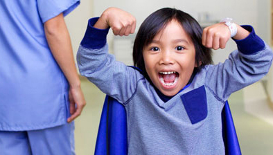 Young patient at Stanford Children's Health