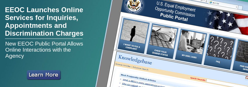 EEOC Launches Online Services for Inquiries, Appointments and Discrimination Charges