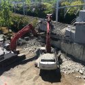 Pedestrian overpass demolition - April 28, 2021